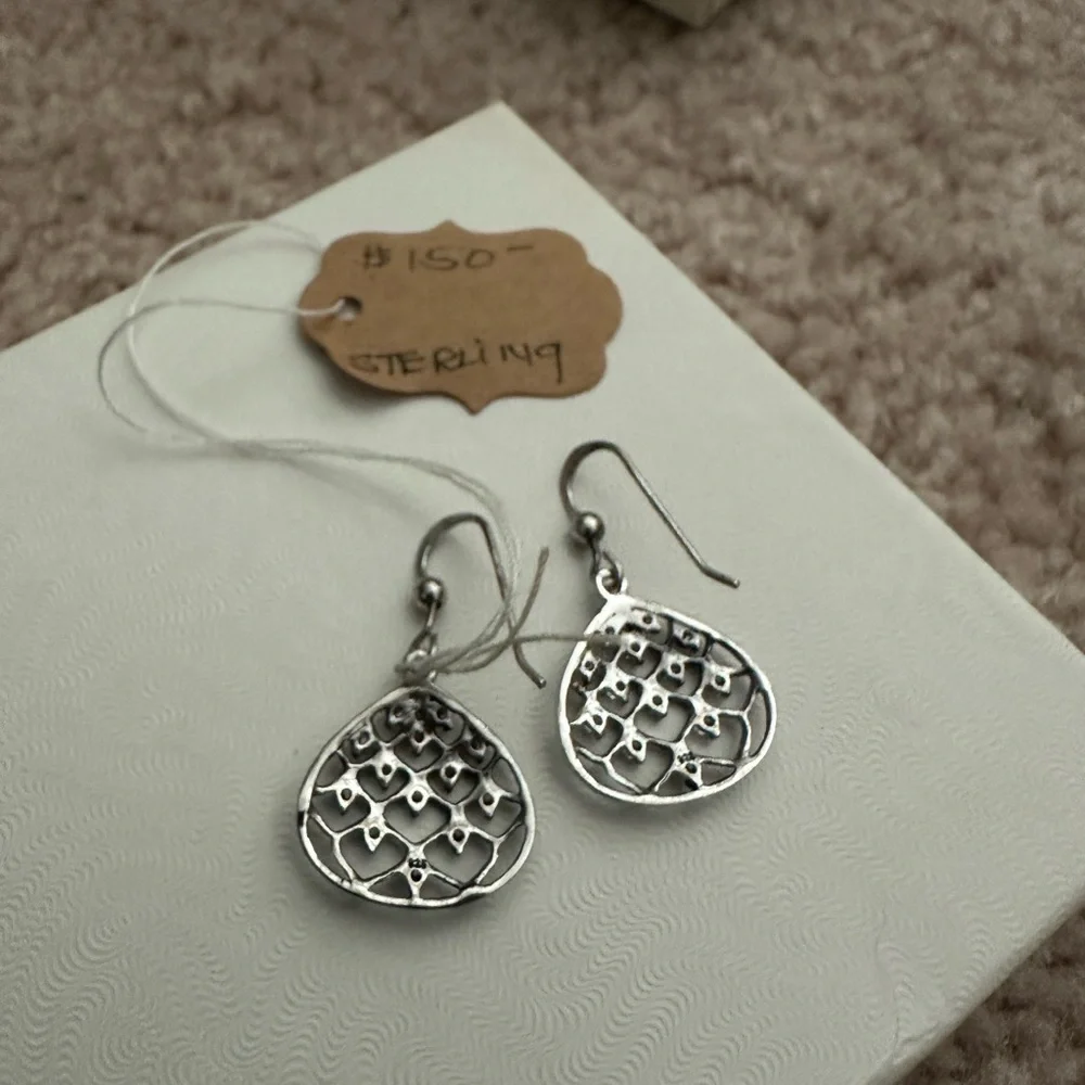 Sterling Silver Earrings - Picture 2 of 2